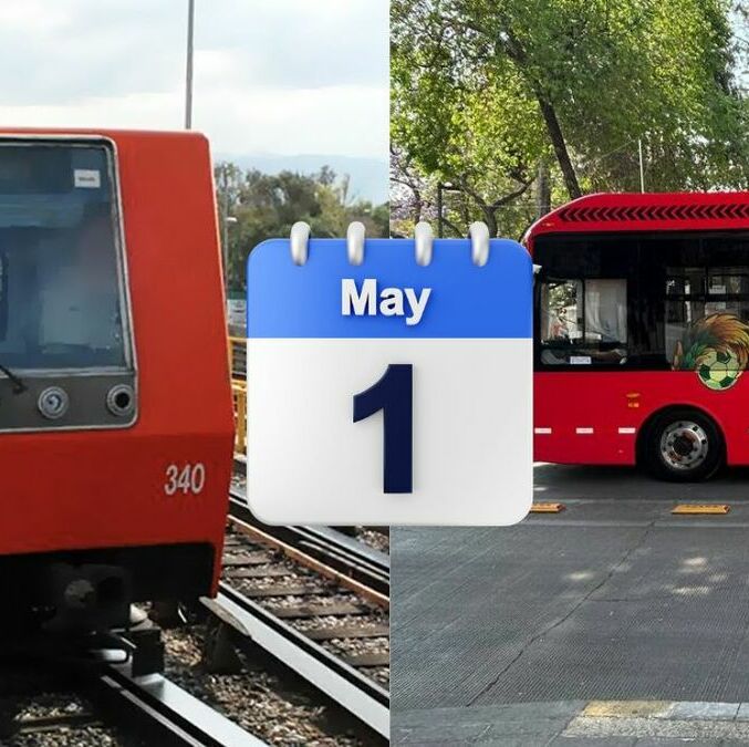 Metro y Metrobús operarán con horario especial el 1 de mayo de 2026. Así será el servicio. (@MetroCDMX y @MetrobusCDMX | X).