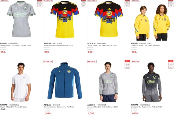 Artículos del América en descuento (Innovasport)