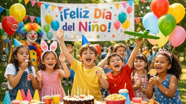 El Día del Niño se celebra el 30 de abril en México. Foto: Sora IA