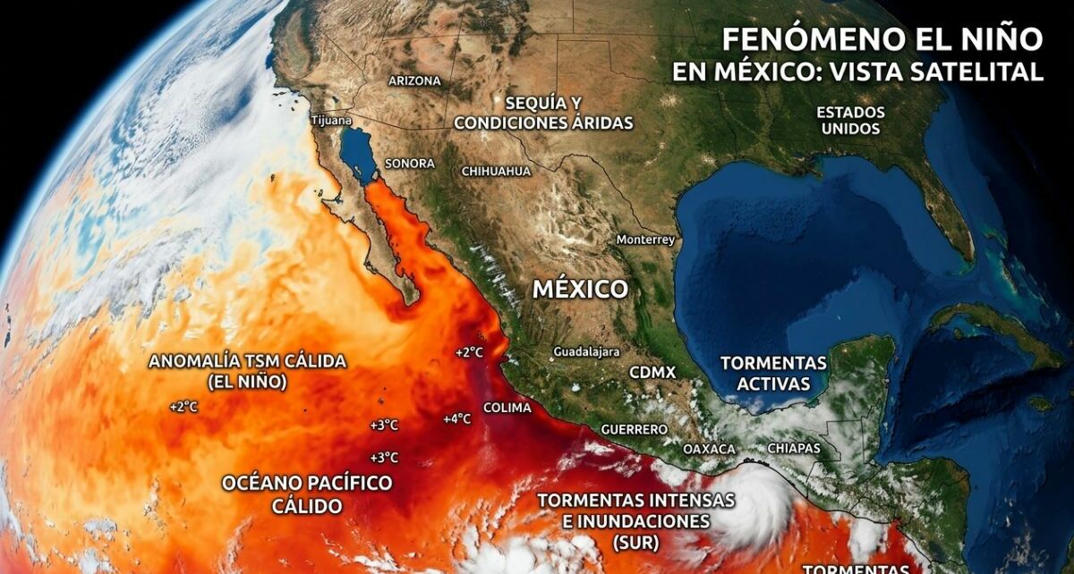 El Niño podría llegar en 2026: lo que debes saber en México | Foto: Gemini AI