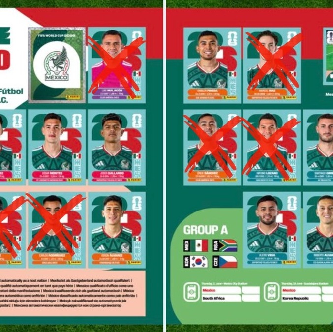 Las páginas de México en el álbum Panini del Mundial 2026 (X @PaniniSportMx)