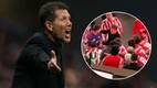 Diego Simeone no ocultó su molestia en contra de un jugador del Arsenal (Reuters)