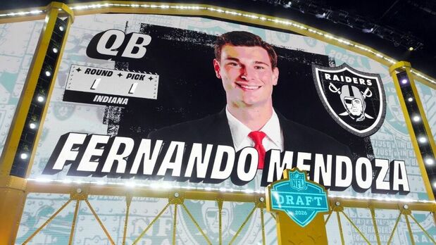 Fernando Mendoza fue la primera selección del Draft (Fotografía: Reuters)