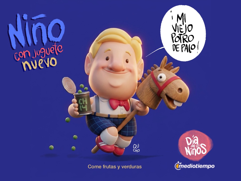 Niño con juguete nuevo