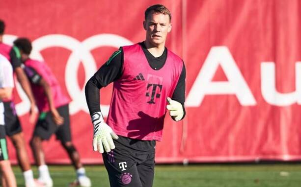Neuer se entrenó con sus compañeros (Bayern Munich)