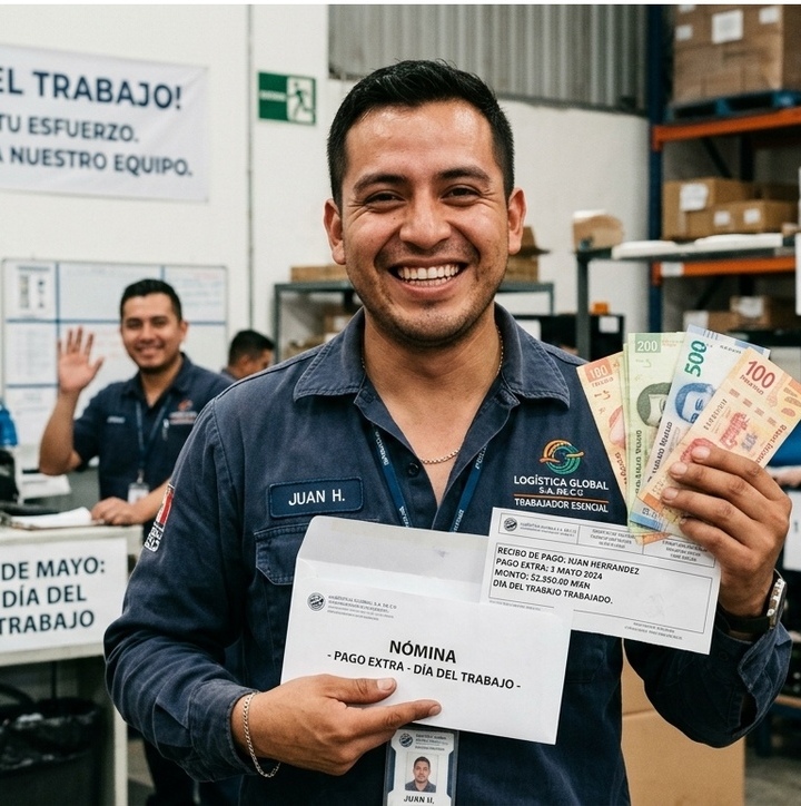 Estos trabajadores recibirán pago TRIPLE por haber trabajado durante el Día del Trabajo. Foto: Gemini AI