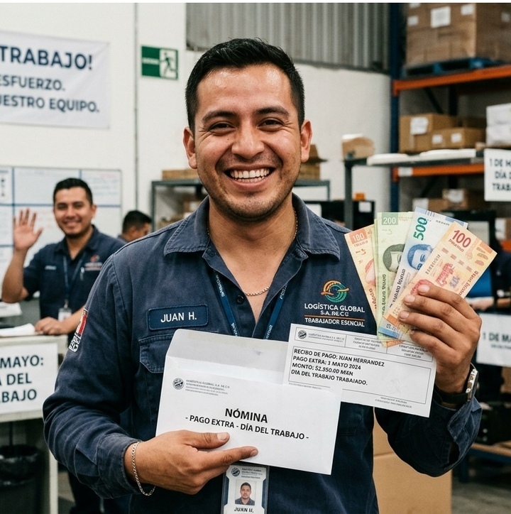 Estos trabajadores recibirán pago TRIPLE por haber trabajado durante el Día del Trabajo. Foto: Gemini AI