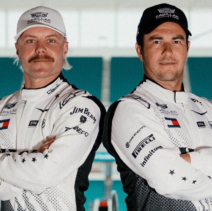 Valtteri Bottas y Checo Pérez, pilotos de Cadillac en F1 (X @Cadillac_F1)
