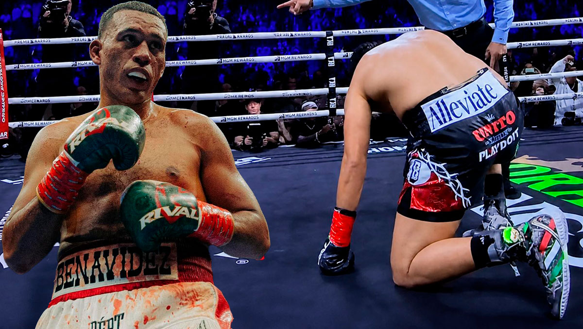 Benavidez acabó con el Zurdo Ramírez en 6. (Captura)