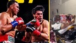 David Benavidez noquea al Zurdo Ramírez (X @ringmagazine | Captura @aztecadeportes)