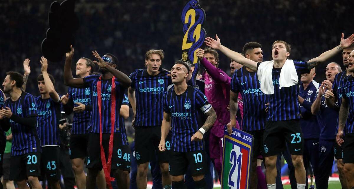 Inter de Milán consiguió tu título 21 de la Serie A (Fotografía: EFE)