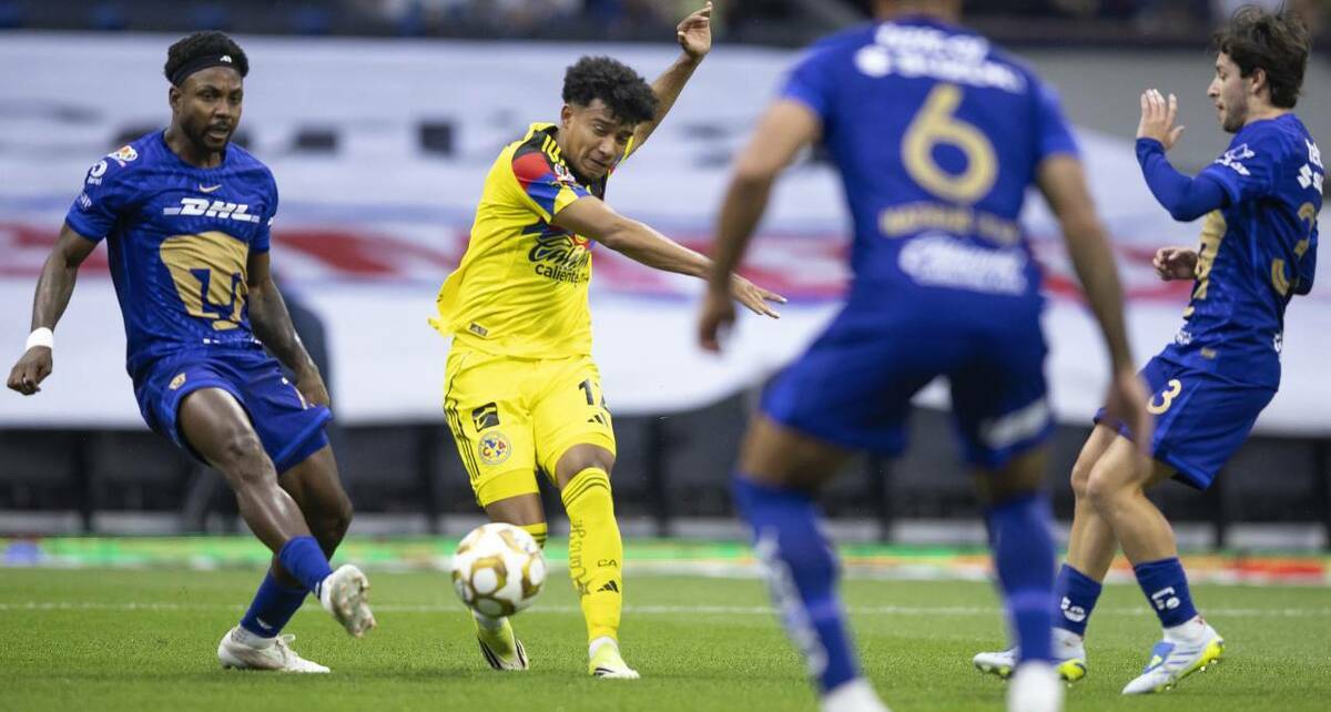 Isaías Violante hizo la anotación del América ante Pumas (Mexsport)