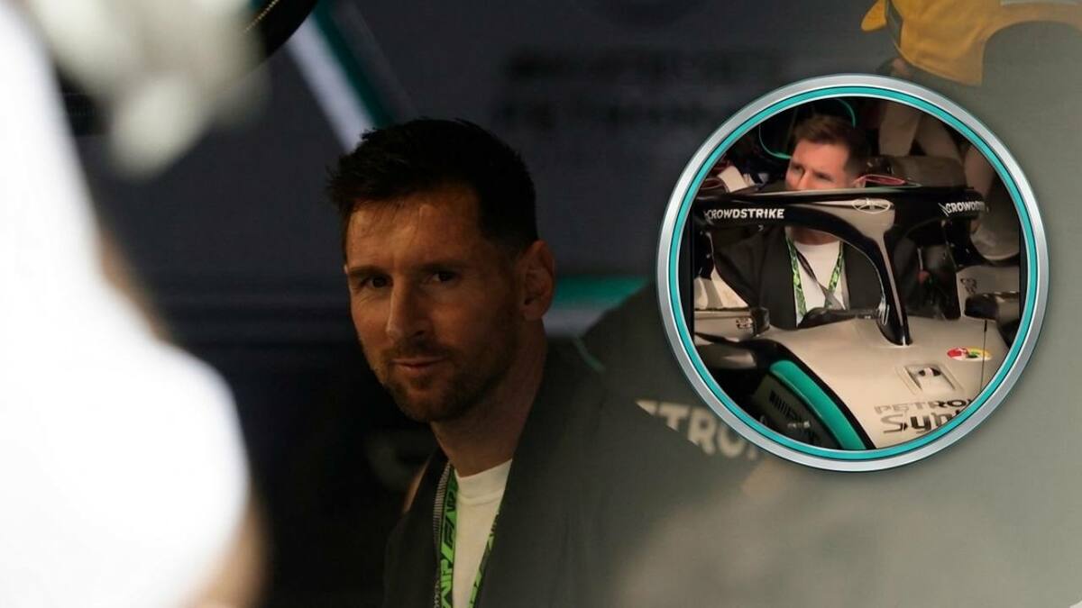 Messi cambió el balón por el monoplaza (Reuters)