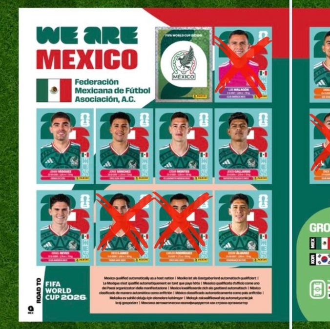 Las páginas de México en el álbum Panini del Mundial 2026 (X @PaniniSportMx)