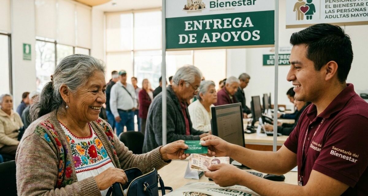 Pensión Bienestar: verifica ya si cobras primero los 6,400 pesos en mayo 2026 | Foto: Gemini AI