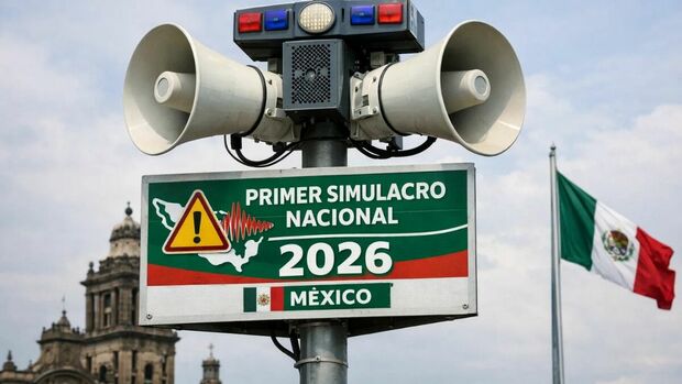 Esta es la fecha y hora confirmadas para el Primer Simulacro Nacional de 2026. (Sora IA).
