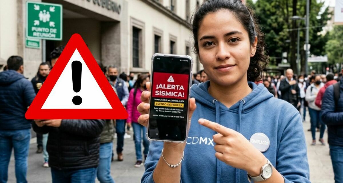 Así funcionará la alerta en celulares para el Simulacro Nacional 2026 en México. (Google Gemini).