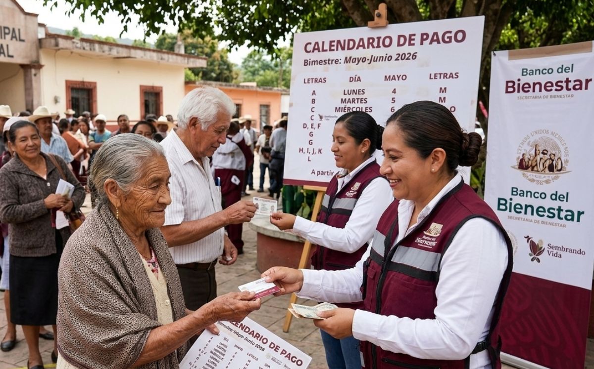 Anuncian calendario de pagos de la Pensión del Bienestar para mayo