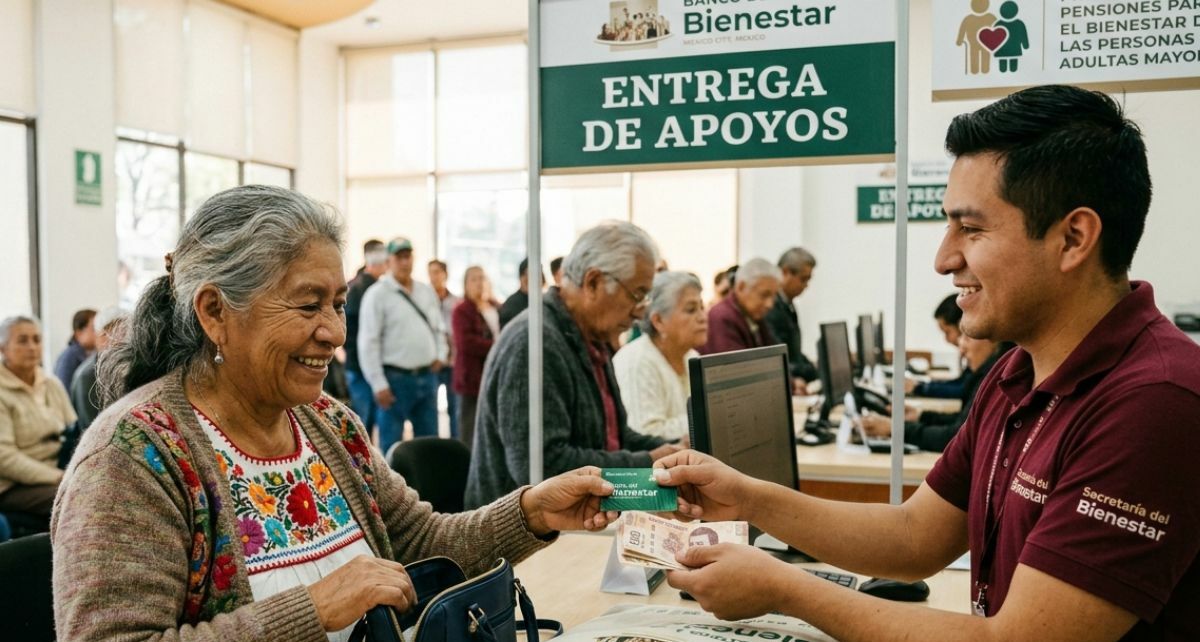 Pensión Bienestar: verifica ya si cobras primero los 6,400 pesos en mayo 2026 | Foto: Gemini AI
