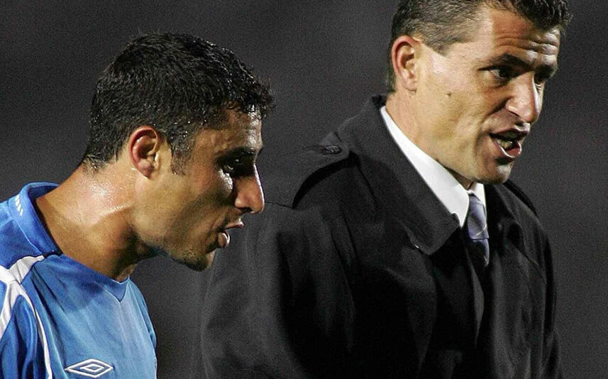 Carmona y  Mizrahi en Cruz Azul. (Mexsport)