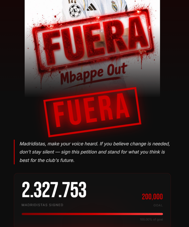 La petición ya rebasó las 2 millones de firmas / Captura