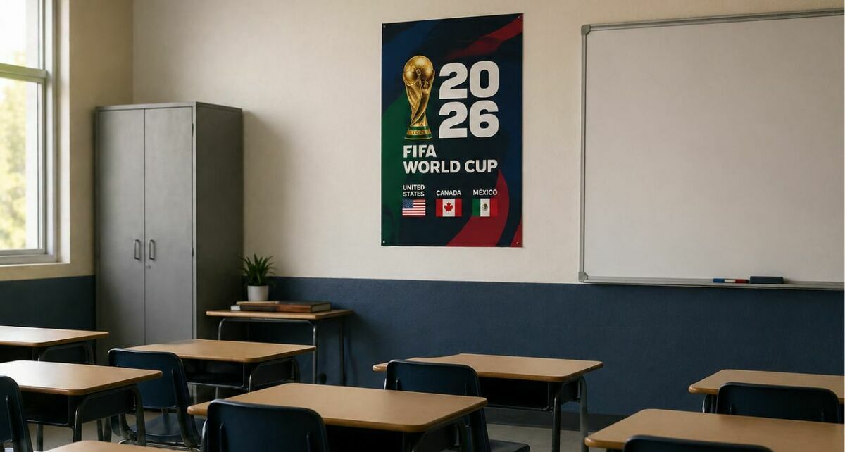 ¿Alumnos podrían salir antes de vacaciones? SEP analiza cambios al calendario escolar por Mundial 2026. (FOTO: ChatGPT).