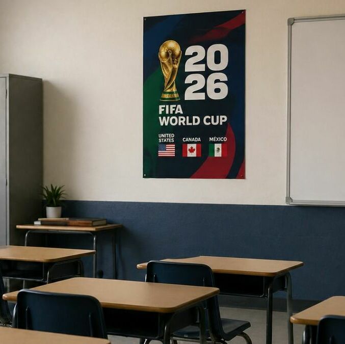 ¿Alumnos podrían salir antes de vacaciones? SEP analiza cambios al calendario escolar por Mundial 2026. (FOTO: ChatGPT).