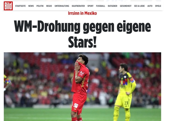 Nota en Bild sobre la Selección Mexicana (Bild)