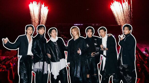 Concierto de BTS en el Estadio GNP Seguros | Foto: Netflix y Canva