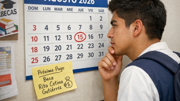 En esta fecha llegará el segundo pago de la Beca Rita Cetina en 2026. Foto: Sora AI