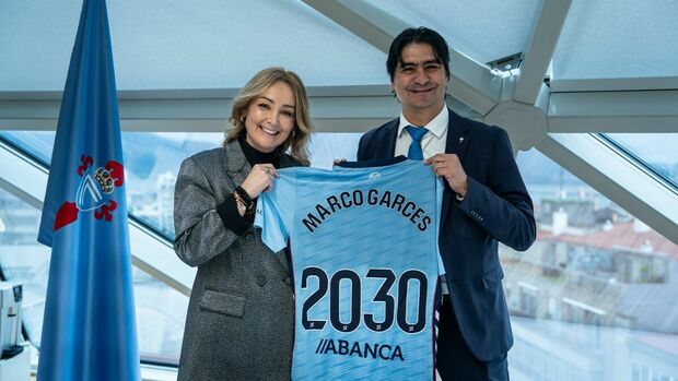 Marco Garcés seguirá en el Celta hasta el 2030 (Celta)