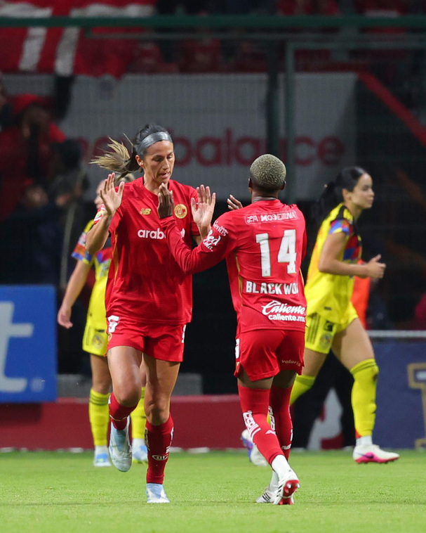 Toluca tuvo pocos momentos buenos ante América. (Foto: X @TolucaFemenil)
