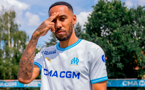 Aubameyang jugará en Marsella. (Foto: @OM_Officiel)