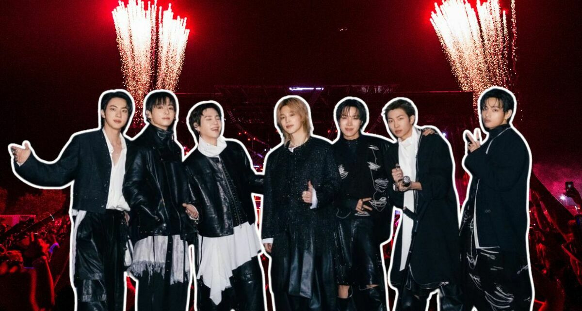 Concierto de BTS en el Estadio GNP Seguros | Foto: Netflix y Canva