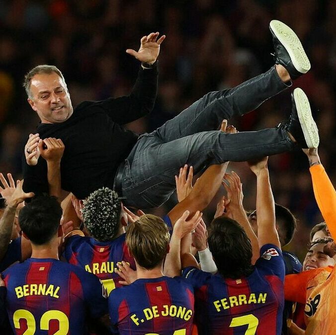 Hansi Flick, entrenador del Barcelona (Reuters)