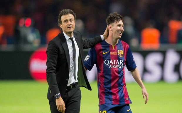 Luis Enrique y Messi ganaron la Champions con el Barcelona en 2015. (EFE)