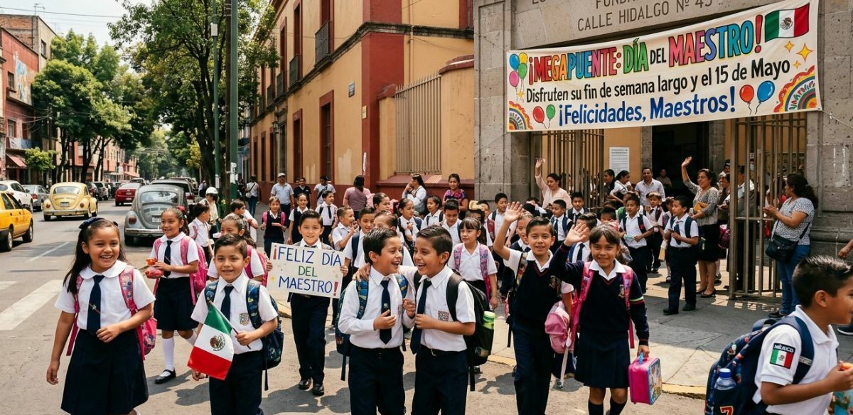 Calendario escolar SEP: ¿hay mega puente en mayo para CDMX? | Foto: Gemini AI