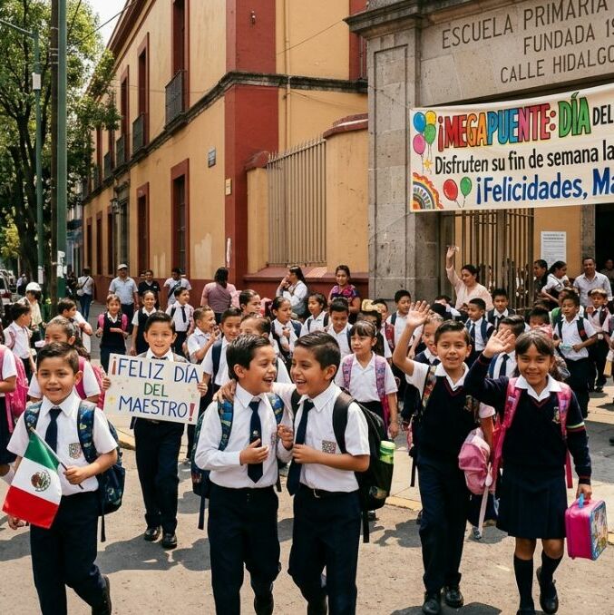 Calendario escolar SEP: ¿hay mega puente en mayo para CDMX? | Foto: Gemini AI