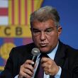 Joan Laporta acusó al árbitro de la eliminación del FC Barcelona (EFE)