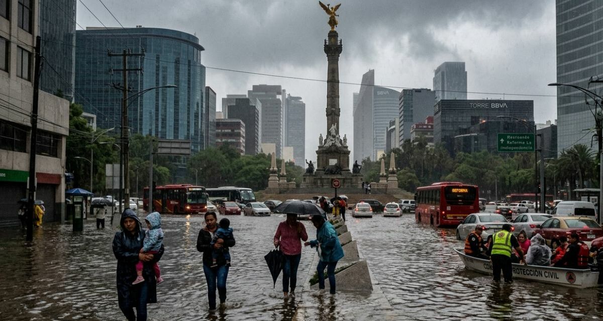 Pronóstico del clima en CDMX: lluvias intensas y posible actividad eléctrica hoy | Foto: Gemini AI