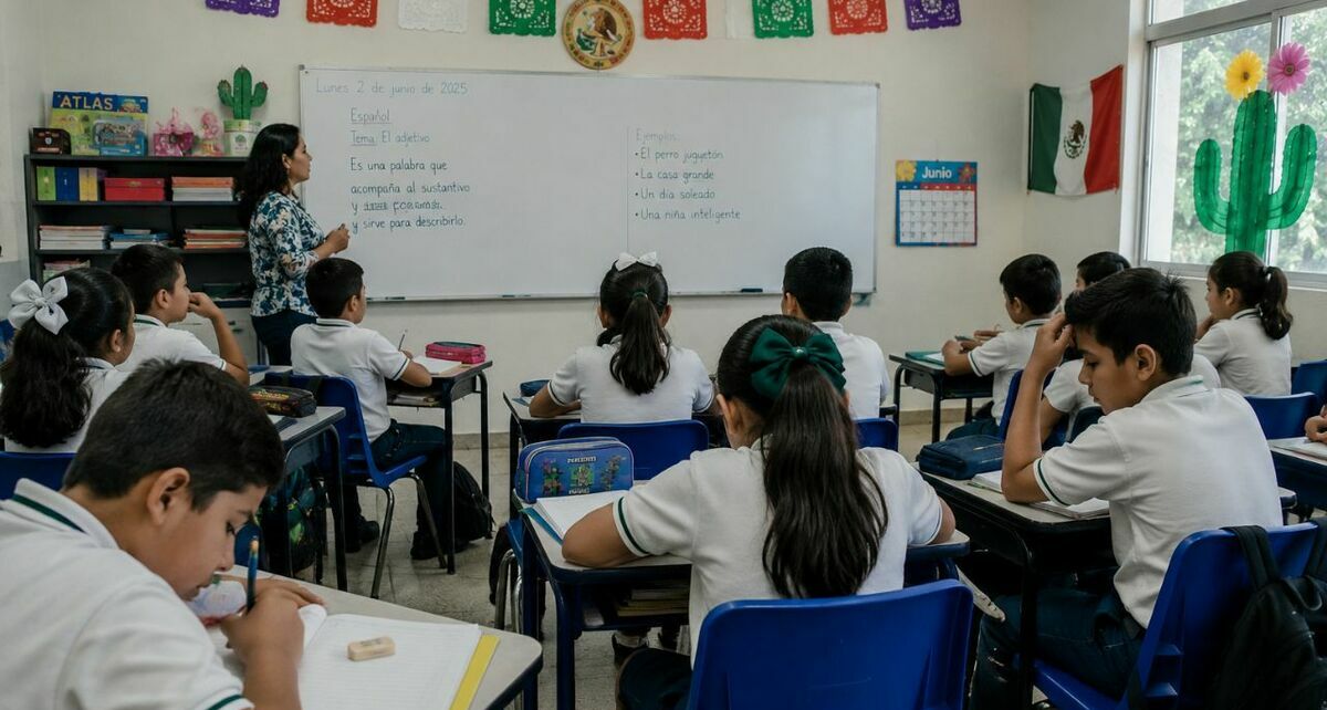 La SEP confirmó que el ciclo escolar 2025 -2026 terminará el 15 de julio. Foto: ChatGPT