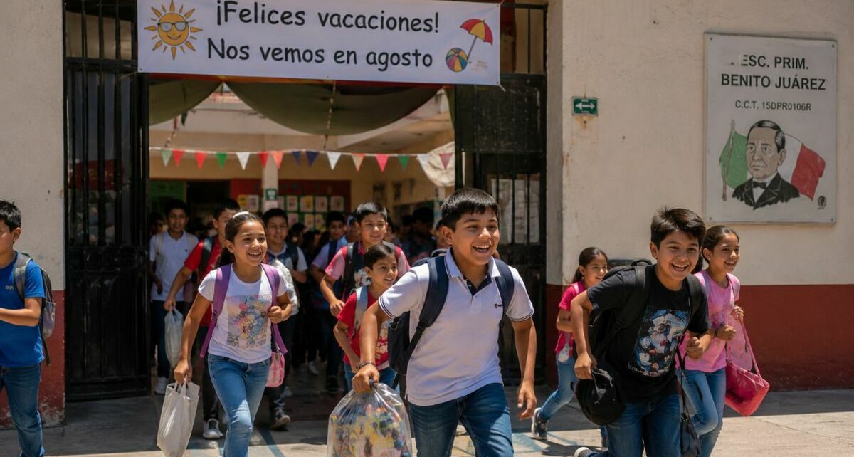 El ciclo escolar 2025 - 2026 se mantiene sin cambios y concluirá el 15 de julio 2026. Foto: ChatGPT