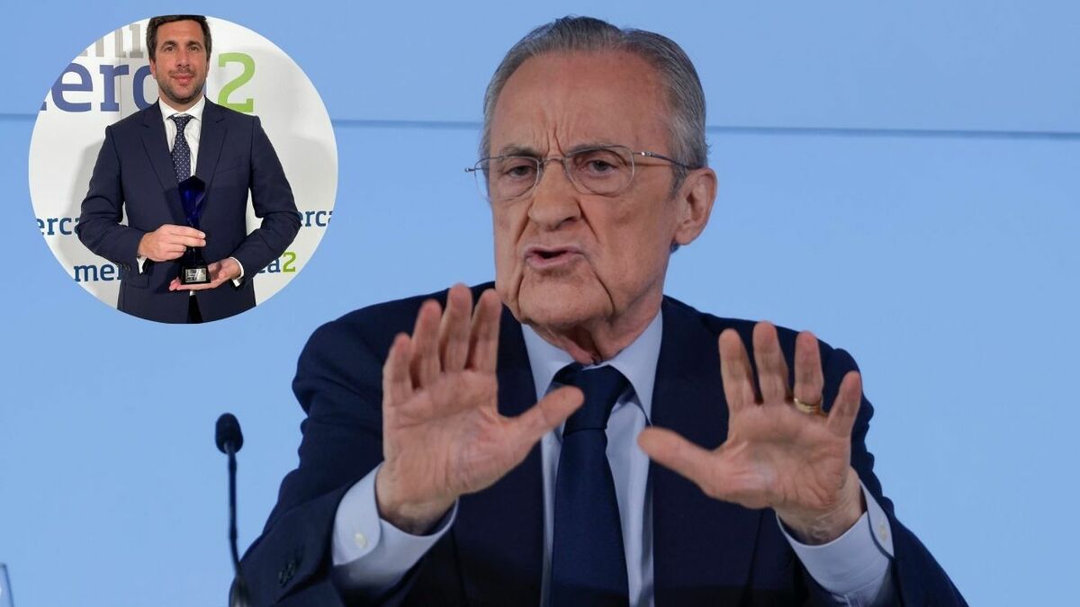 Florentino Peréz ofreció una conferencia donde anuncio que no dimitirá del club merengue | Foto: EFE, Captura