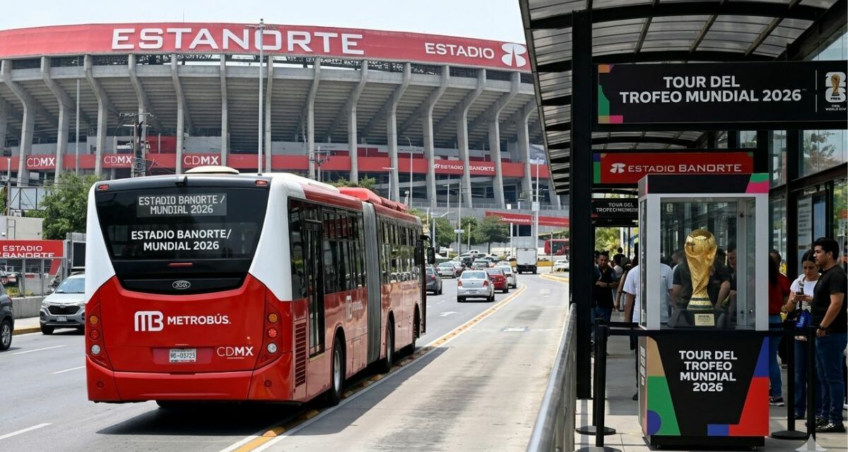 Mundial 2026: anuncian ruta especial de Metrobús hacia el Estadio Banorte | Foto: IA