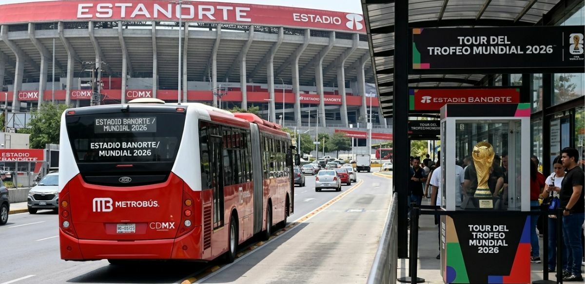 Mundial 2026: anuncian ruta especial de Metrobús hacia el Estadio Banorte | Foto: IA