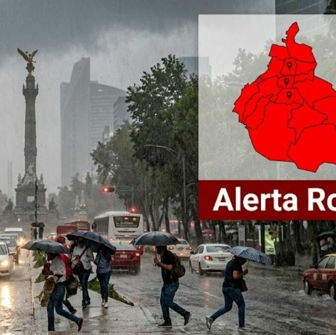 ¿Qué significa la alerta roja por lluvias en CDMX? Esto debes saber. (Gemini IA).