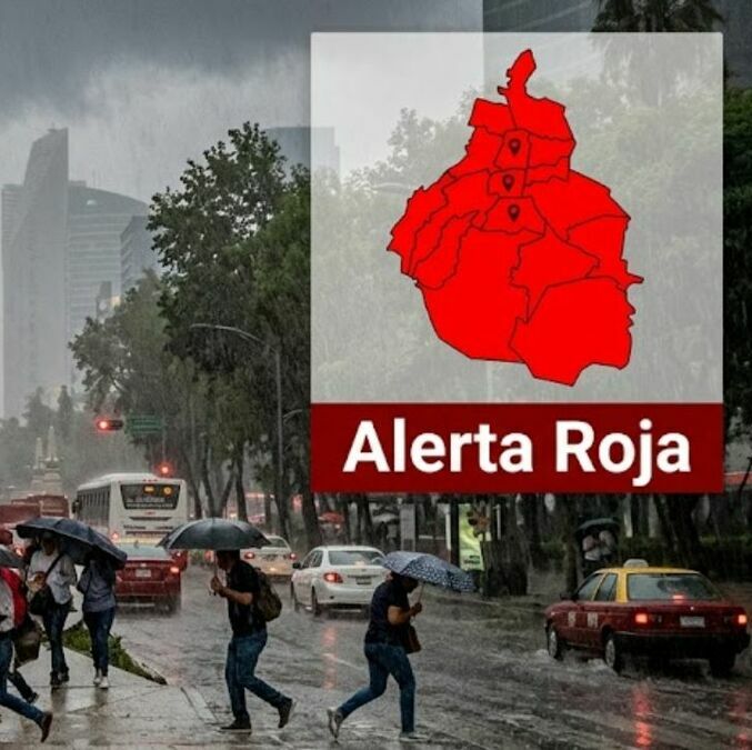 ¿Qué significa la alerta roja por lluvias en CDMX? Esto debes saber. (Gemini IA).