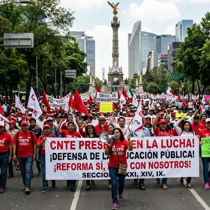 Esta es la ruta que tomará la marcha de la CNTE por el Día del Maestro