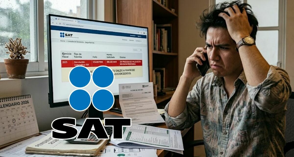 ¿No llega tu saldo a favor? SAT revela los motivos en el retraso de la devolución 2026. (Gemini IA).