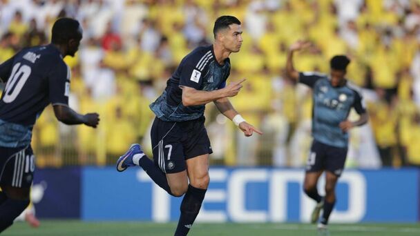 Cristiano Ronaldo anotó su gol 969 en la victoria ante Al-Wasl  Foto: EFE